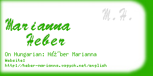 marianna heber business card